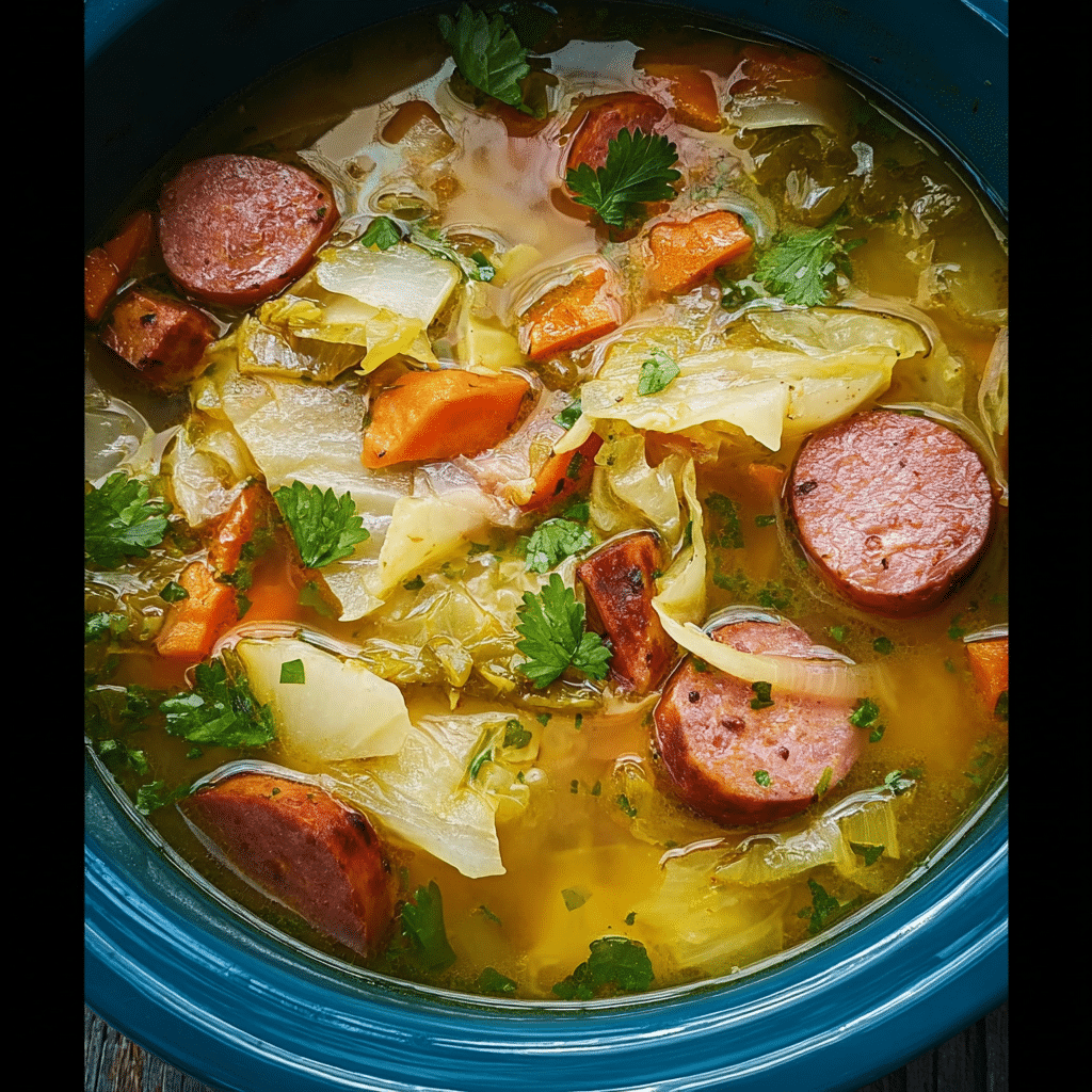 Easy Crock Pot Polish Sausage & Cabbage Soup: Ultimate Comfort